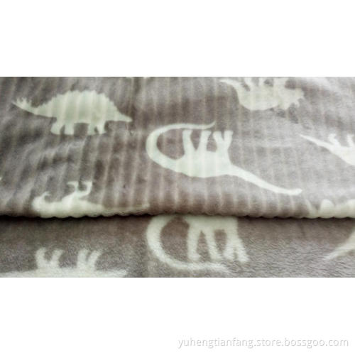 Fashion Printed Cutting Flannel Fleece Polyester Garment Curtain Textile Sofa Fabric